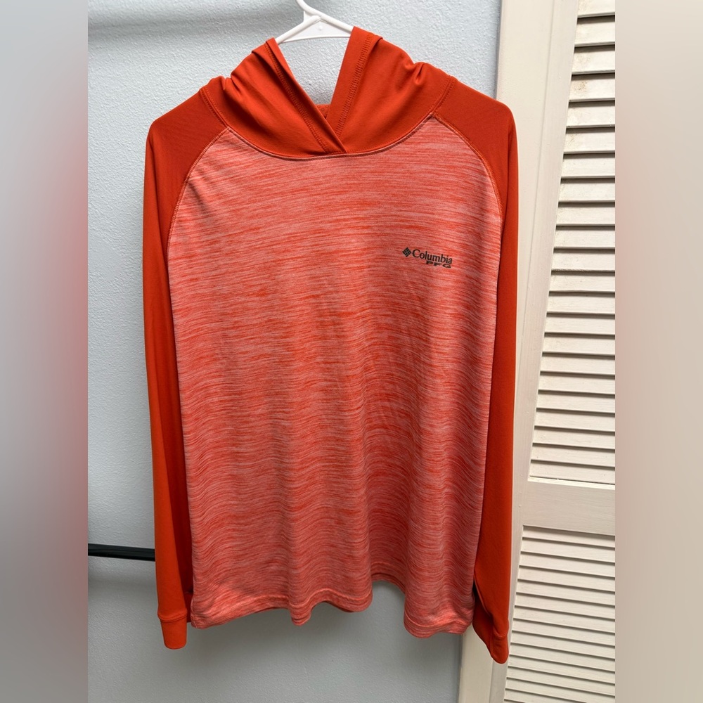 Columbia Two-Tone Orange Hoodie